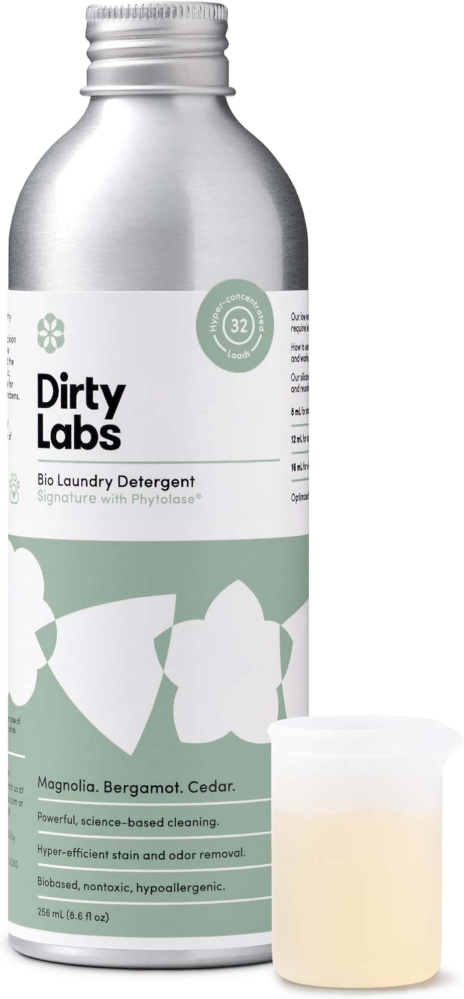 Signature Scent | Bio-Liquid Laundry Detergent | 32 Loads (8.6 fl oz) | Hyper-Concentrated | High Efficiency & Standard Machine Washing | Nontoxic, Biodegradable | Stain & Odor Removal