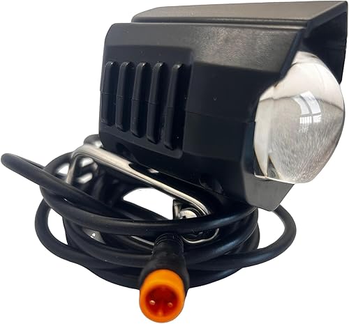 Miniatura 9 de Faro eléctrico plegable para bicicleta de 3 pines, conector macho universal de 36 V a 48 V, luz delantera para bicicleta de montaña eléctrica con