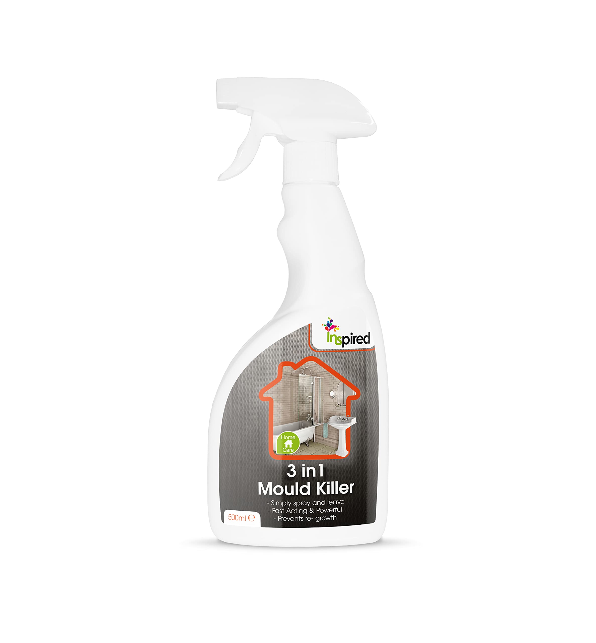 Inspired 3 in 1 Mould Stain Killer Spray | Removes Mouldy Stains from Most Surfaces - 500 ml