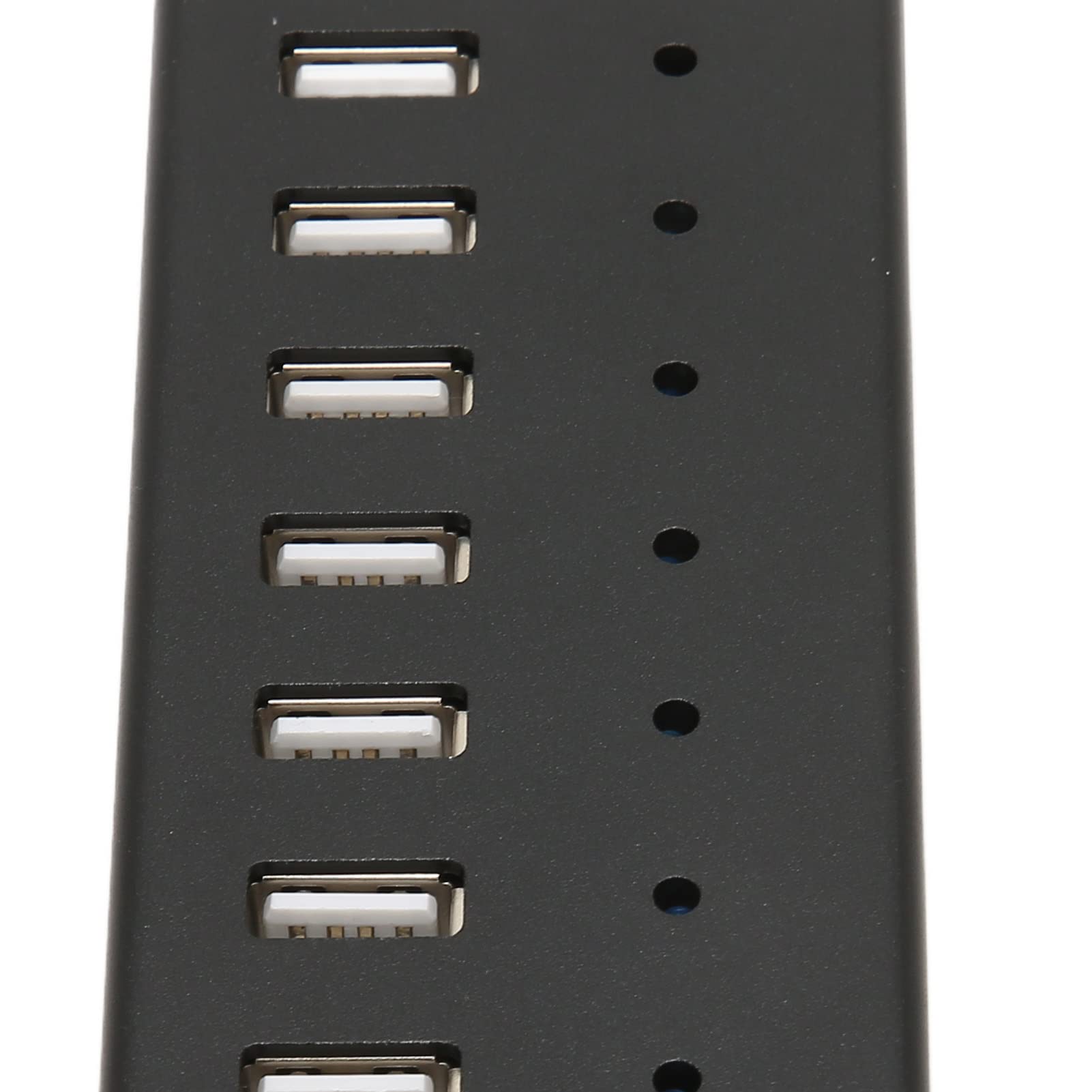 Concentrador USB 2.0 de 7 Puertos, Concentrador USB a Industrial de Metal con Protección ESD, Concentrador USB 2.0 Expandido de Alta Velocidad de 7 Puertos de Grado Industrial, Riel DIN, Montaje(EU)