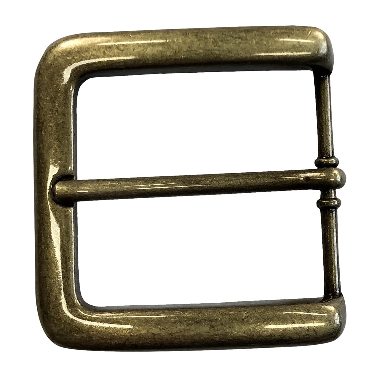 Zelikovitz Heel Bar Buckle 1-1/2" (38mm) Antique Brass Plated, Brass, M