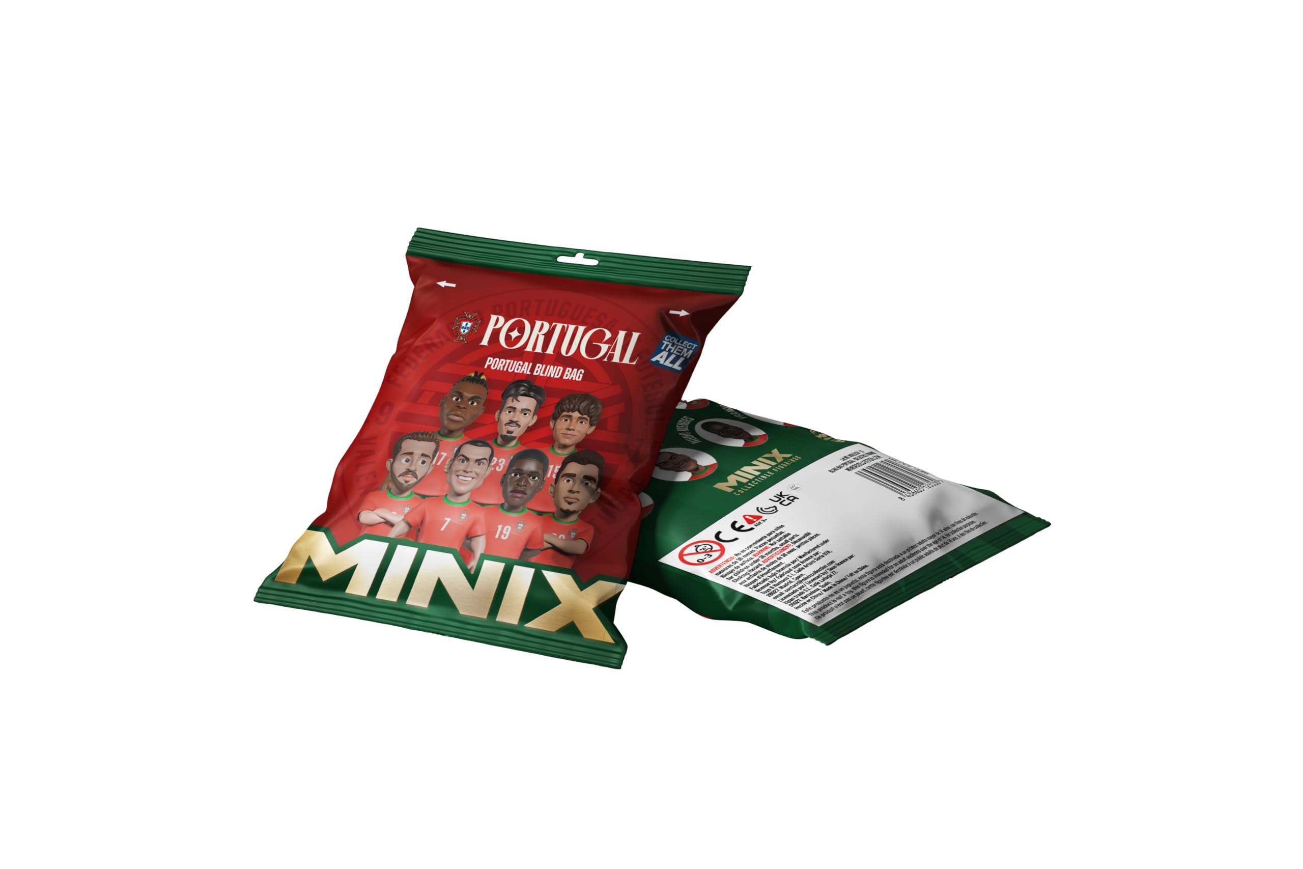 MINIX - World Cup Football Stars Mini Format - Internationale Teams B - Display Blind Bag Surprise - Sammel-Figuren 7cm