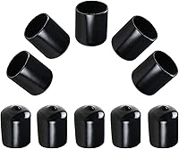 Vista 7 de Aopin Cubierta de tapa de extremo redondo de goma de 5/8 pulgadas (0.630 in), protectores de rosca de PVC flexible de tubería de tubería protectora