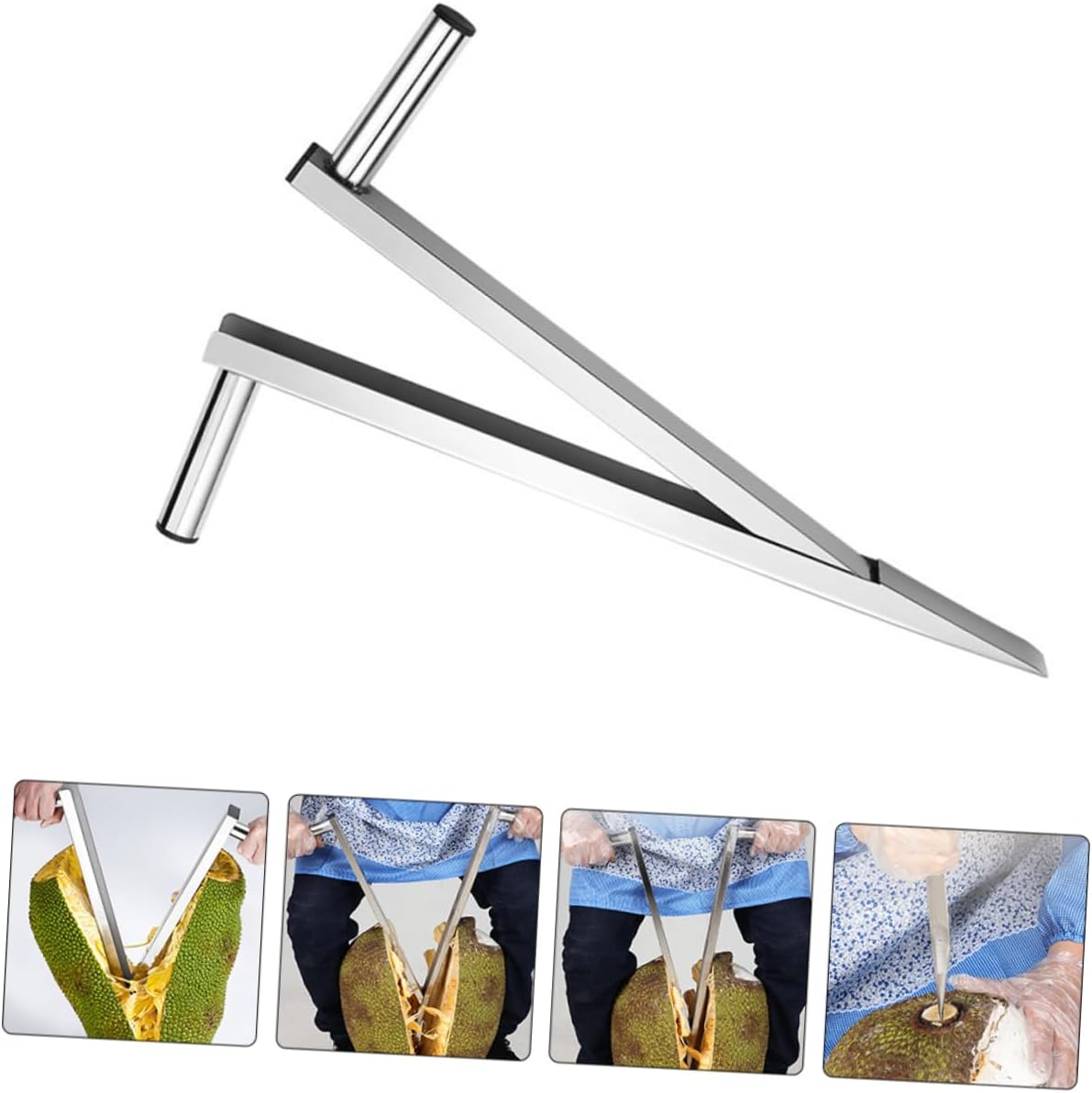 PRETYZOOM Jackfruit Opening Tool Stainless Steel Corer Efficient Slicing Ergonomic Opener Practical