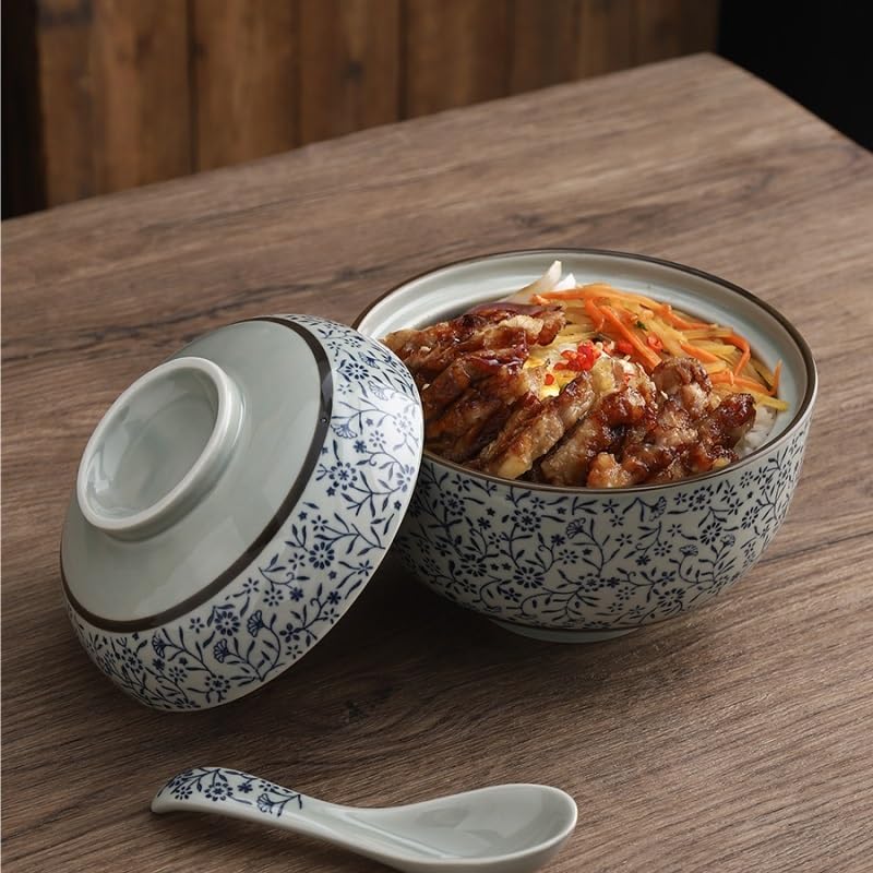 Miski do Ramen Miska na owoce 6,5 cala Ceramiczna miska do zupy Ceramiczna miska na makaron Instant Restauracja Gotowana na parze miska na warzywa chińska miska deserowa salaterka talerze obiadowe