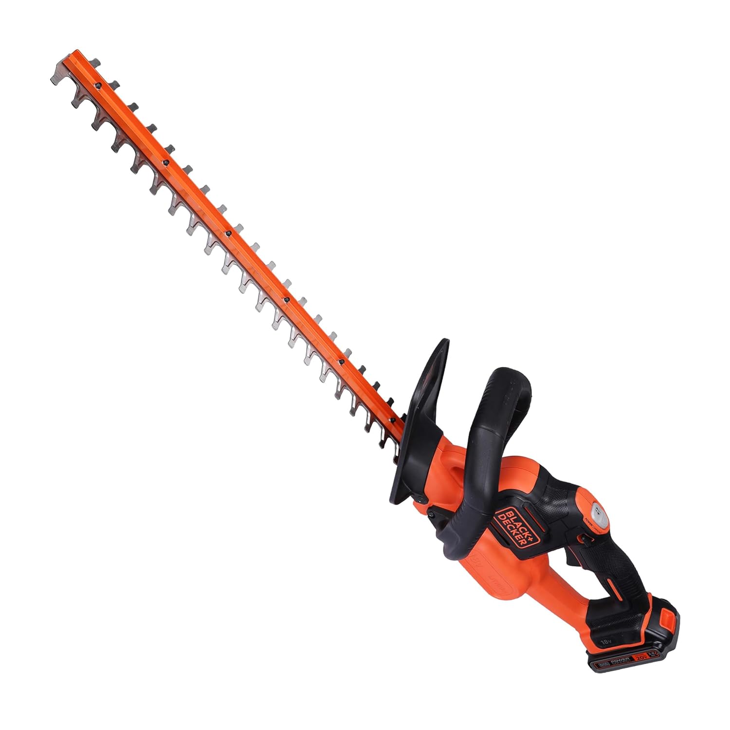 BLACK+DECKER GTC18502PCF Cordless Hedge Trimmer with 18V Li-ion Battery & Charger | Cutting Width 50 cm | POWERCOMMAND™ Button for Extra Boost | Suitable for Home