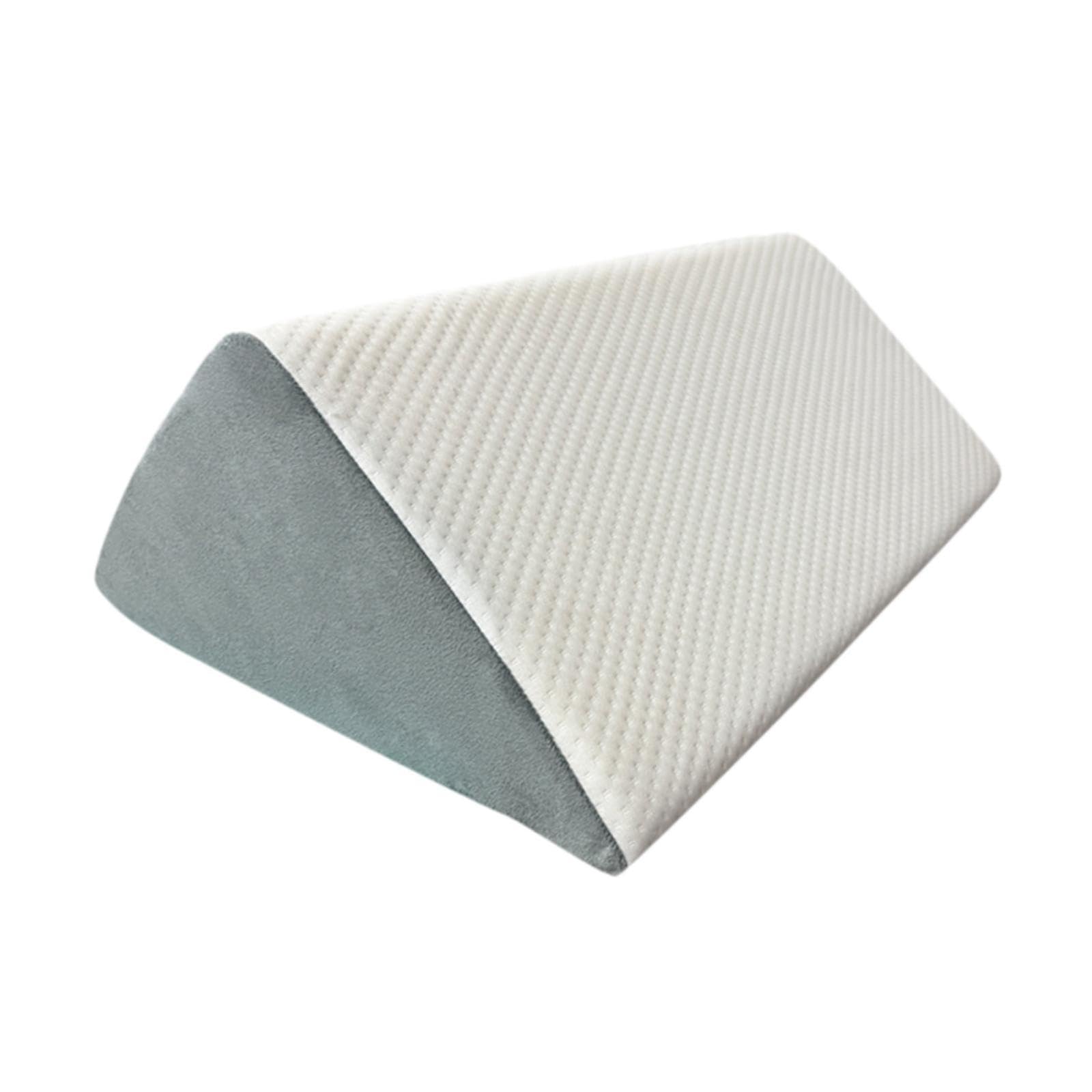Fenteer Almohada para Piernas Almohada Triangular Cojín Rodillas Almohada Cuña Espuma Descanso Soporte Relajación Función Ajustable Adecuada para Dormir Lect