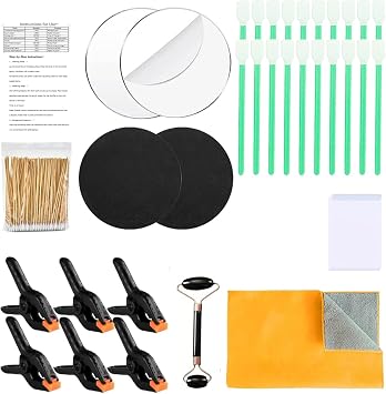 Rneswi 234 Pcs Card Cleaning Kit,10-in-1 Polishing Card Flattening Kit,Trading C ard Cleaning with Fixing Jig and EVA Shaping Foam,for Rated C ard Care