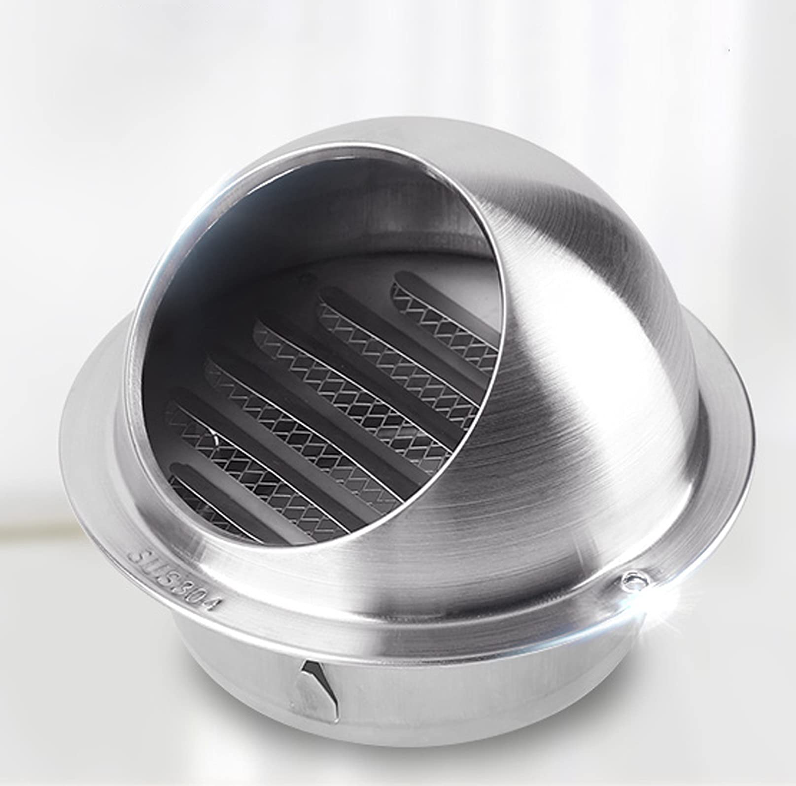 LIGUOYI Grille De Ventilation en INOX, Grille De Ventilation pour Cuisine avec Grille Anti Insectes, Ronde Murale Ventilation Hotte, Plusieurs Options De Taille Durable-résistant