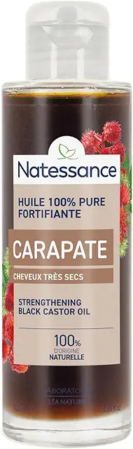 Huile Carapate Ricin Noire 100ml - Bain d'Huile Cheveux Nourrissant