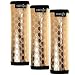 Cosmos Pack of 3 Metallic Gold Color Fashion PU Leather Surface ＆ Noeprene Travel Luggage Handle Wraps Grip Identifier
