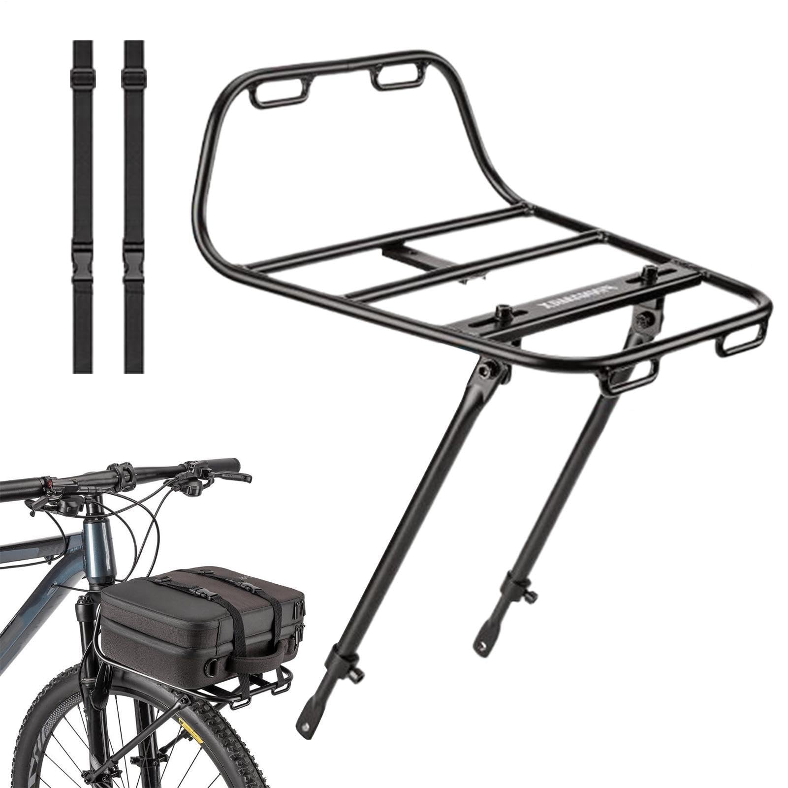 Porte-Bagages Porteur De Rangement En Aluminium | Porte-Bagages Bicyclette Avec Système De Sangles pour le Garage, le Mur, le Stationnement Intérieur, la Bicyclette de Plage,