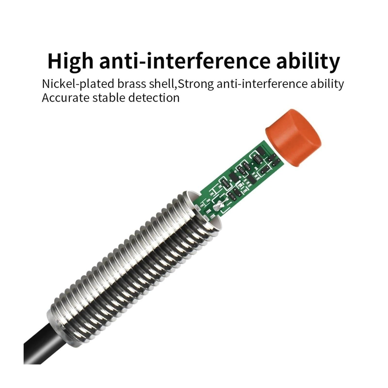 ChuFort Interruttore sensore di prossimità induttivo M8 12-24 V CC a filo corto PR08-1.5DN(PR08-1.5DC)