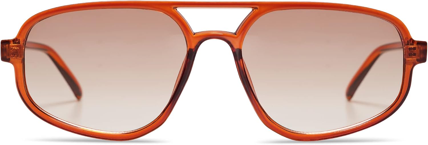 SOJOS Aviator Sunglasses for Women & Men, Retro, Double Bridge, Trendy lightweight, 90s Shades SJ2247 - Image 2