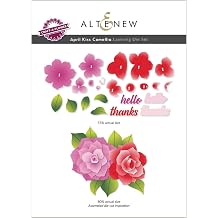 Altenew Craft-A-Flower April Kiss Camellia Layering Die Set, 3D Layered Dies for Paper Crafting, Floral Dies, Die Cutting, Cardmaking, Paper Flower Dies for DIY Projects