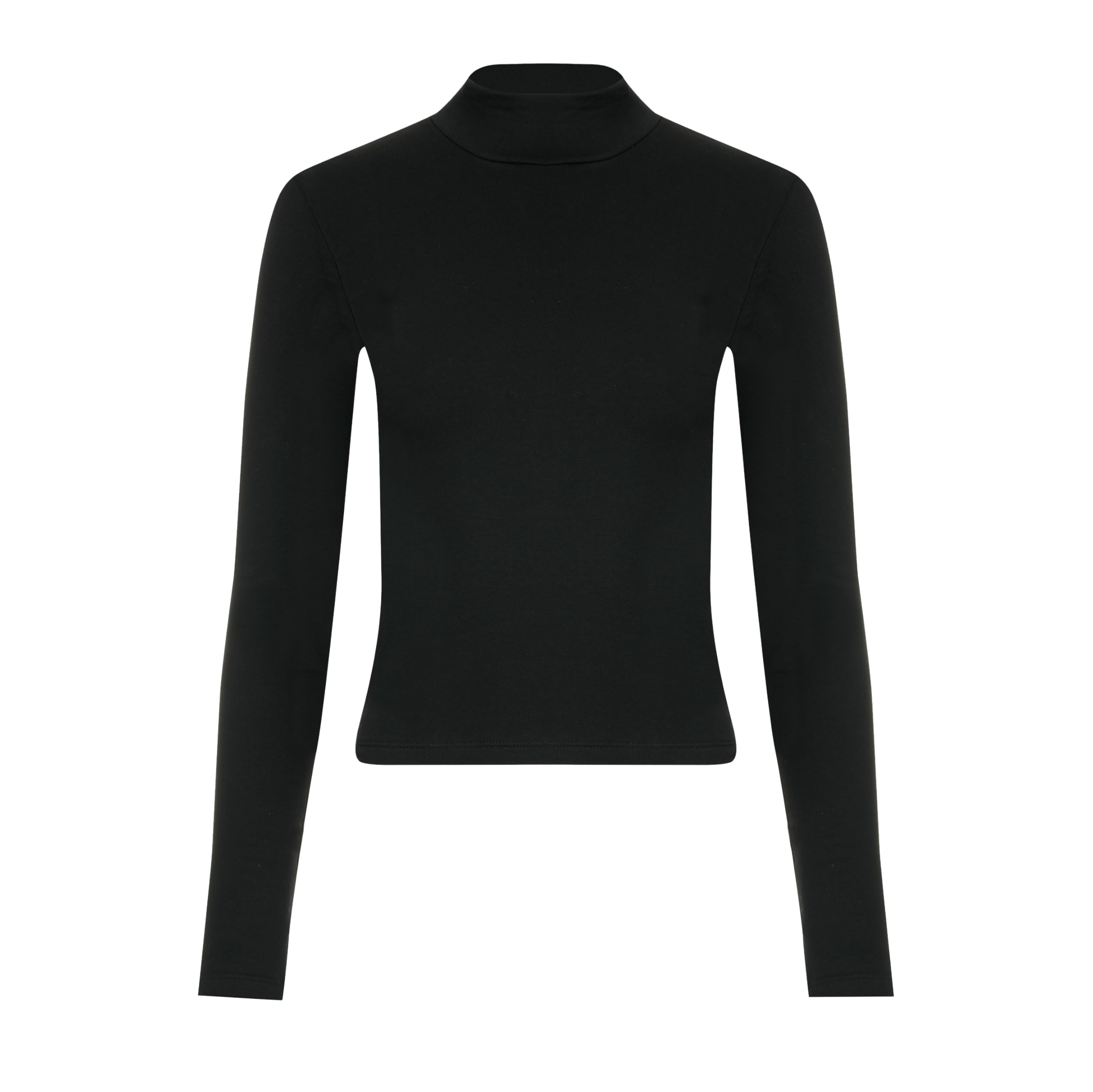 Evoni Camiseta térmica de manga larga corta para mujer – Camiseta funcional cálida de cintura larga – Transpirable, elástica y regulador de la humedad – Ideal como capa base para invierno y exterior