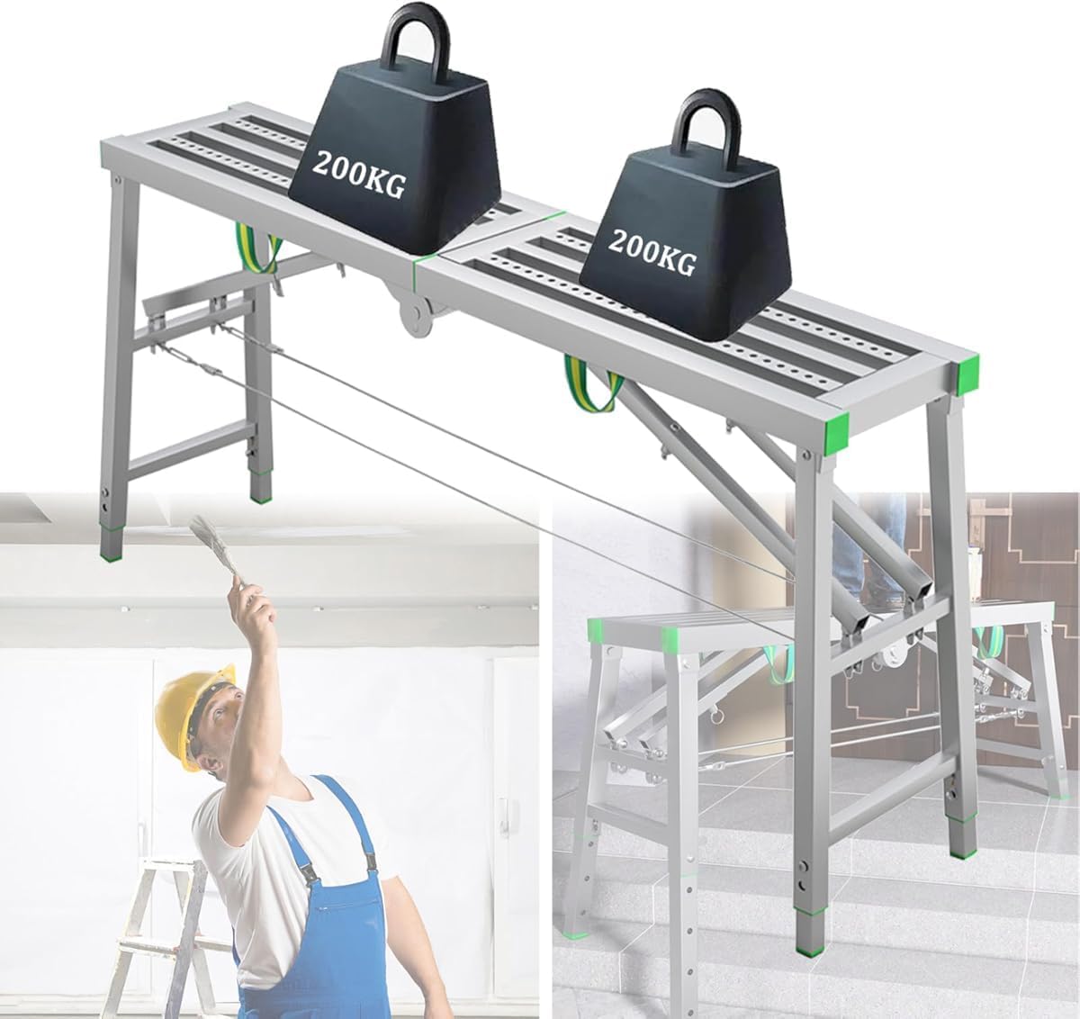 Folding Scaffolding Equipment - Portable Scaffolding Reliable Work Platform Scaffold Tower