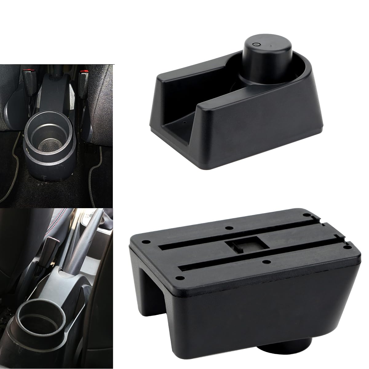 YJYWZH Compatible with Seat Ibiza 6j Armlehnen Ibiza 4 IV 2008-2016 Armlehnen Auto Mittelkonsole Aufbewahrungsbox Armlehne Innenausstattung Armauflage Leder Armstütze mit Getränkehalter