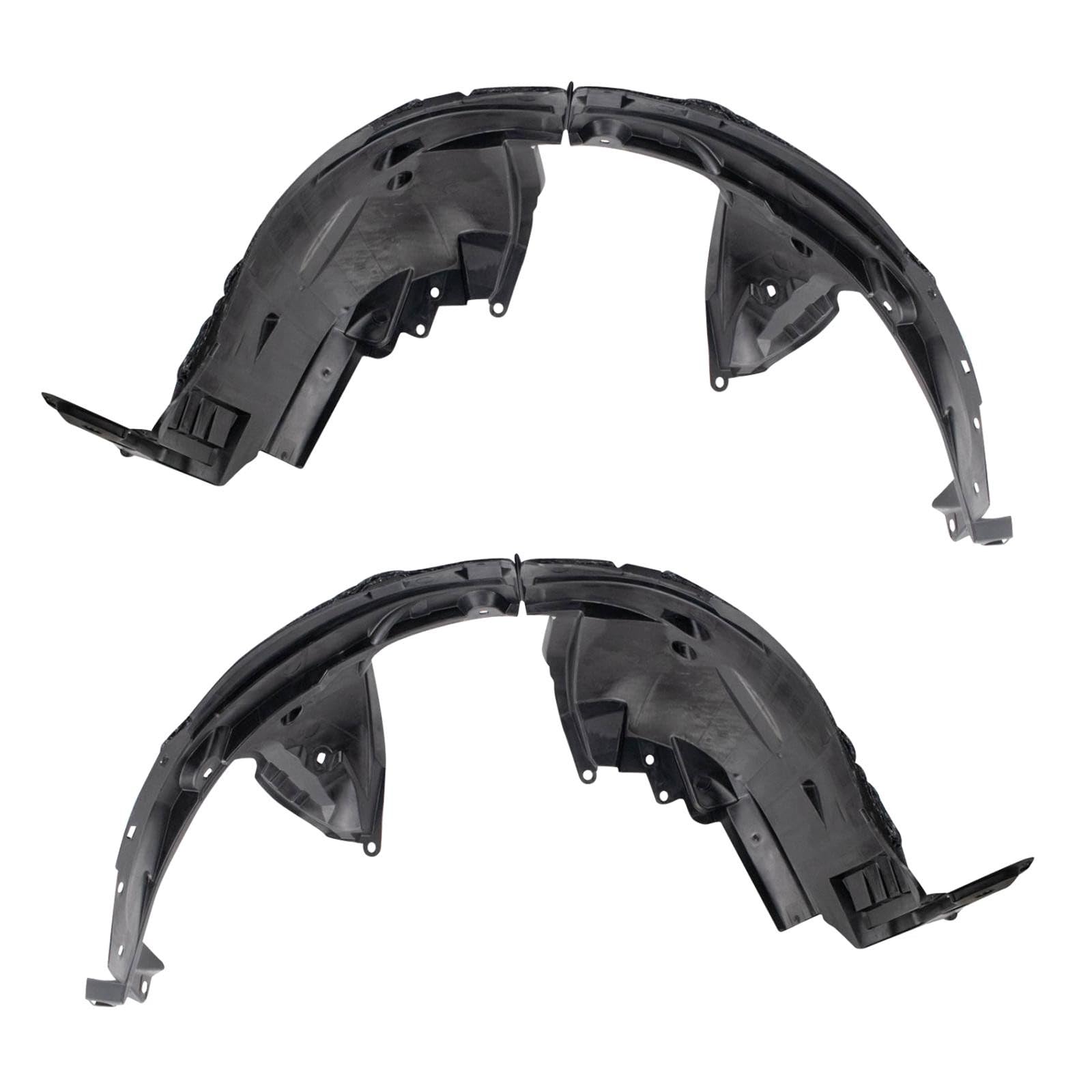 TRQ Front Inner Fender Liner Set | For 2017-2020 Nissan Rogue NI1248158 NI1249158