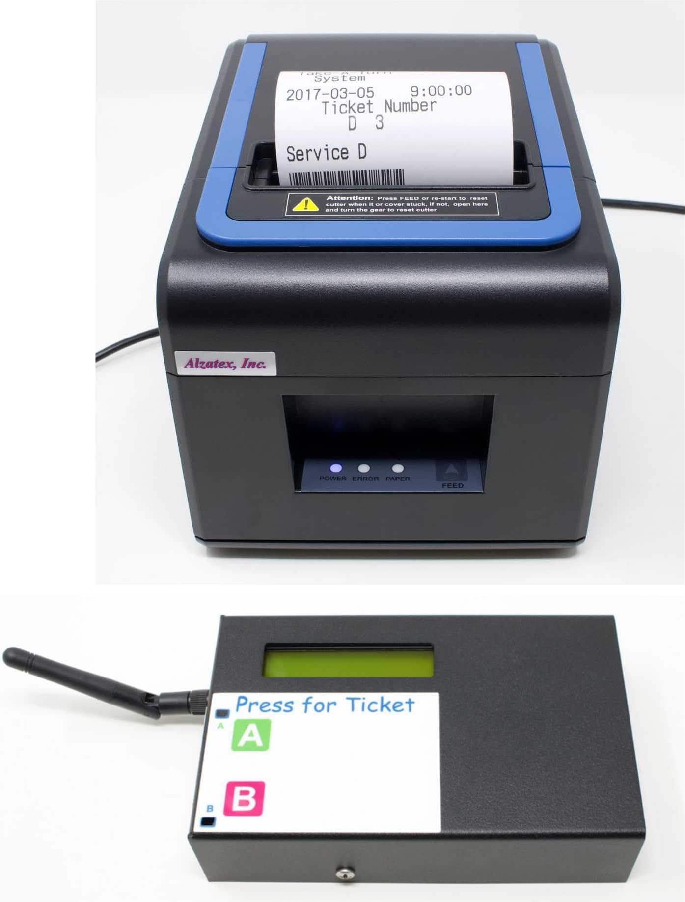 2 Button Take-A-Number Ticket Printer