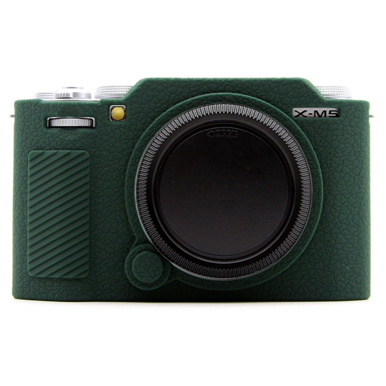 for Fujifilm X-M5 Silicone Camera Protective Case Shock-Absorbent Camera Cover - Dark Green-image-5
