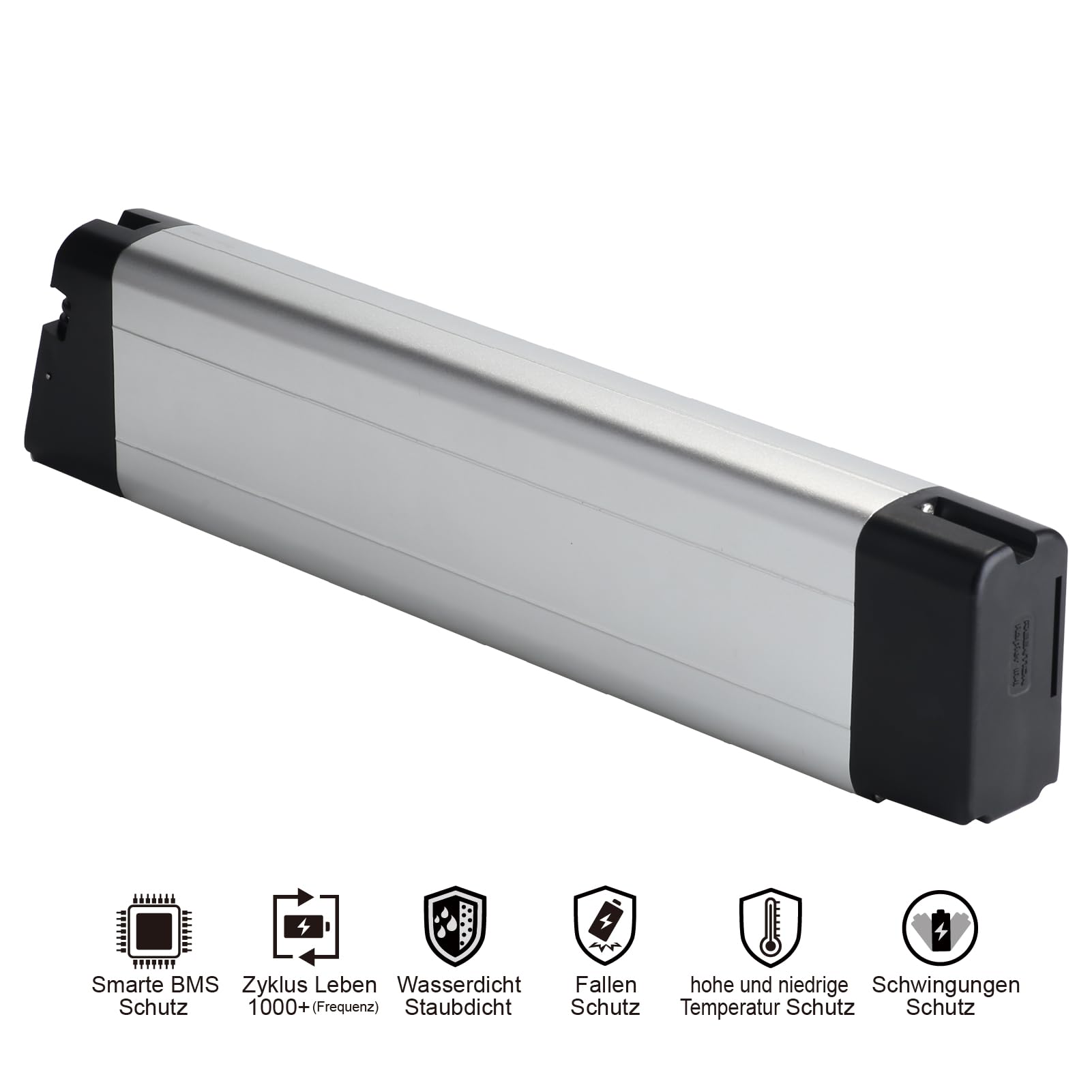 Ebike Batterie de Remplacement pour Zundapp Z101 vélo électrique Pliable 36V 7Ah 9Ah 10.5Ah vélo électrique Pliable Li-ION intégré avec Chargeur (36V 9Ah)
