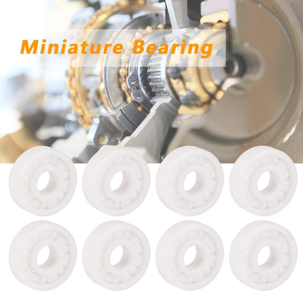 Rodamientos, 8 Piezas 22x8x7mm Rodamientos de Cerámica de Cerámica de Zirconia para Equipos Mecánicos, Instrumentos Eléctricos, Juguetes, Puertas y Ventanas