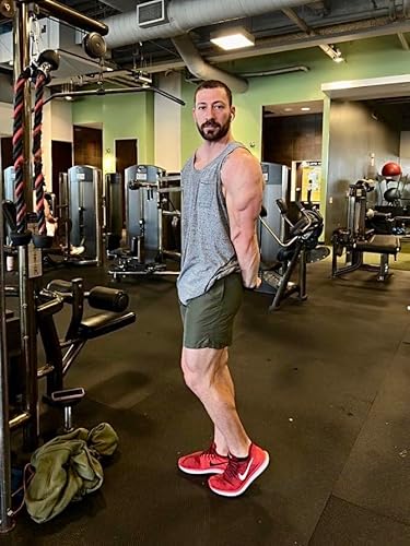 Cozople Mens Swim Trunks With Compression Liner 2 In 1 Quick Dry Swimwear Stretchy Beach Shorts With Zipper Side Pockets Army Green #TOP3