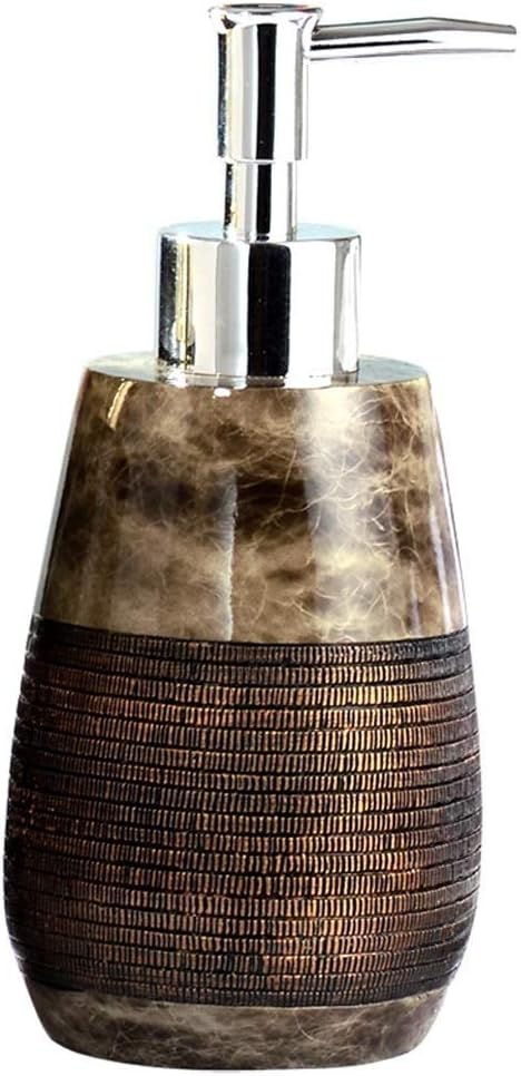 Countertop Soap Dispensers Lotion Clear Bottle with Rust Proof Steel Pump, Lotion/Soap Dispenser for Kitchen or Bathroom Countertops Brushed