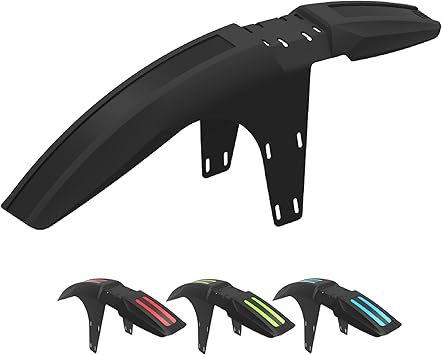 Zefal Deflector FM30 Front Bike Mudguard MTB Fork Fender for 26, 27.5, 29 Wheels Zip-Tie Mount with Paint Protection, Fits Up to 2.6 Tires, High Coverage, Lightweight