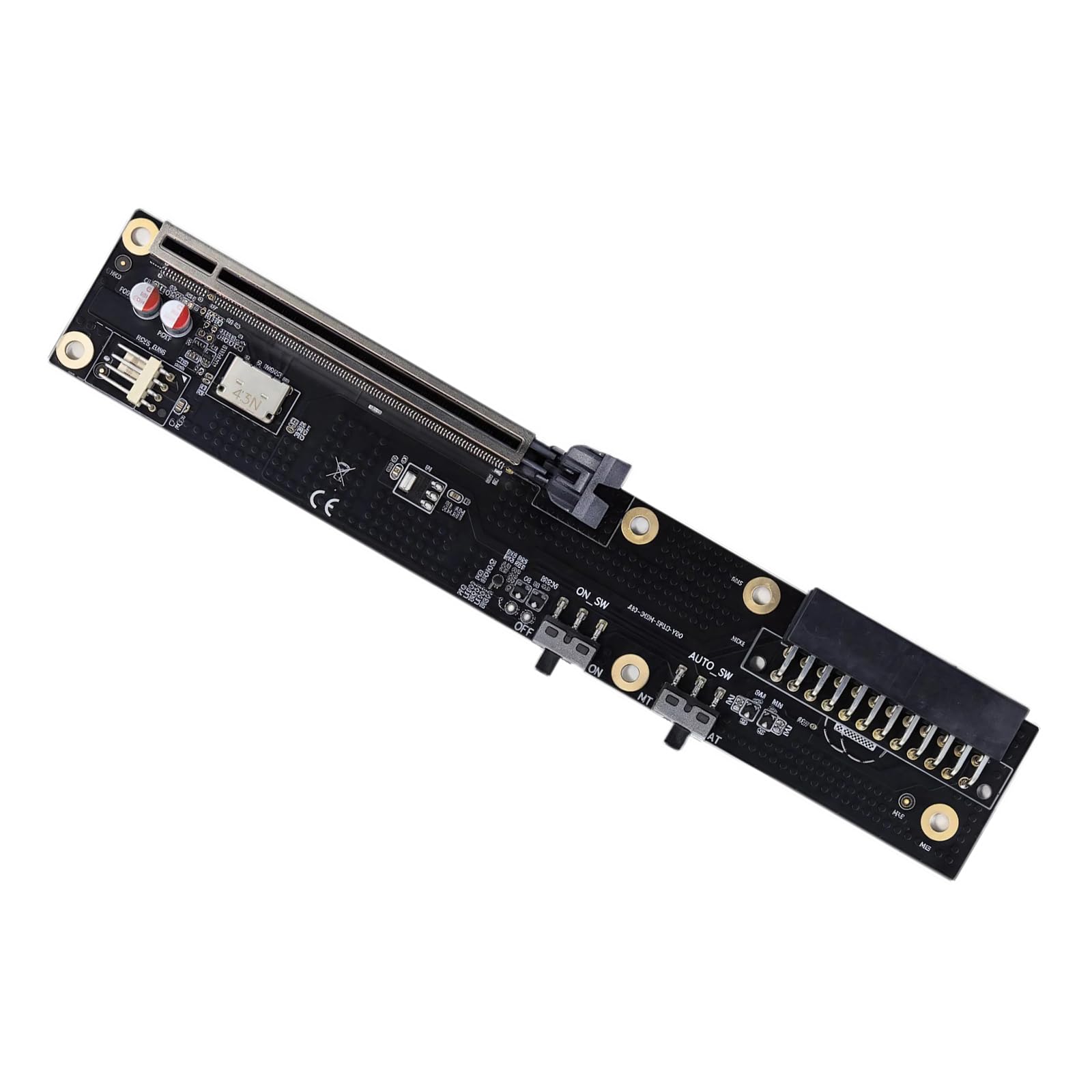 Opt Link Backplate PCIe 5.0 Carte d'extension pour GPU externe et disque NVMe avec design métallique durable Opt Pcie
