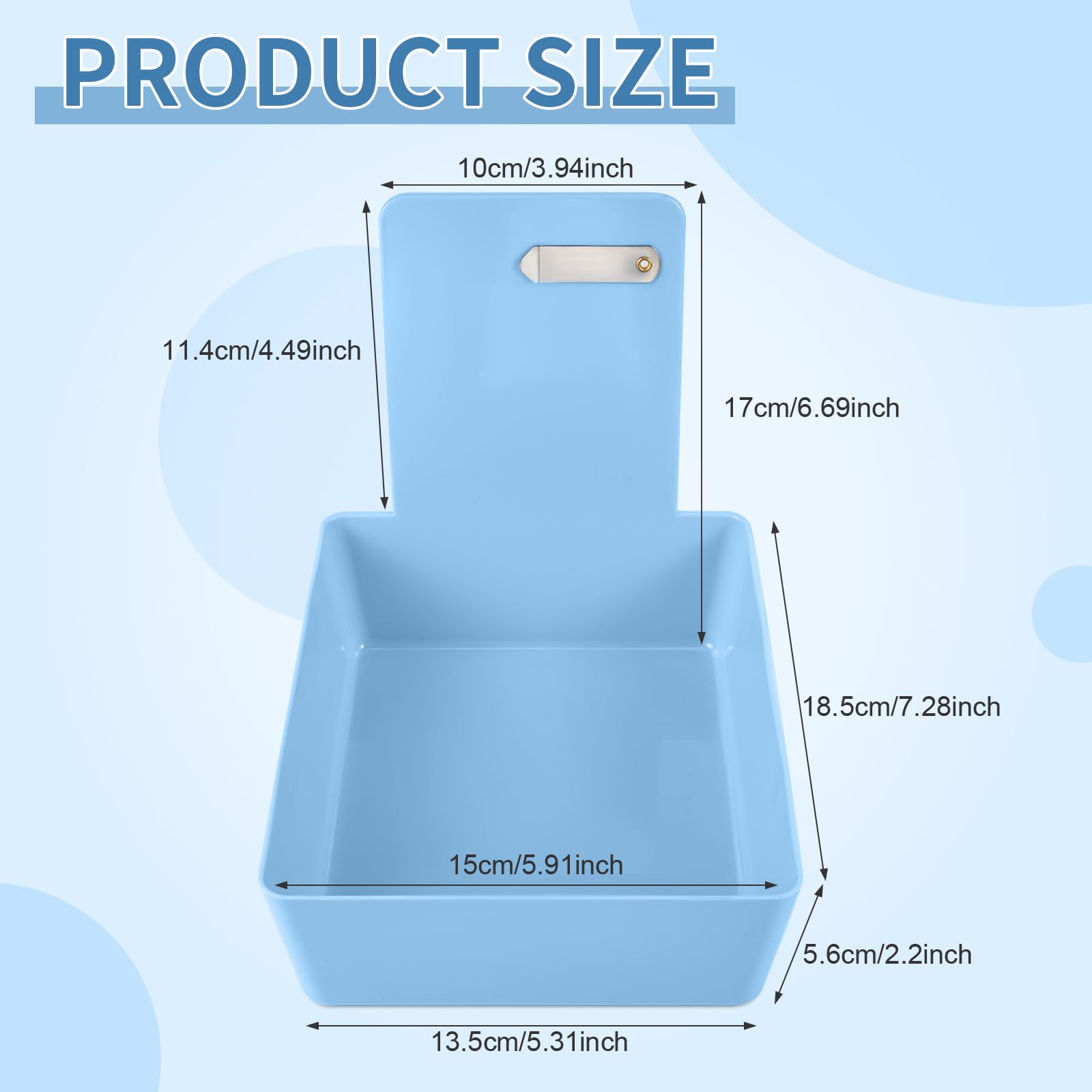 Dental Lab Pans - 14 Pack Green & Blue -2