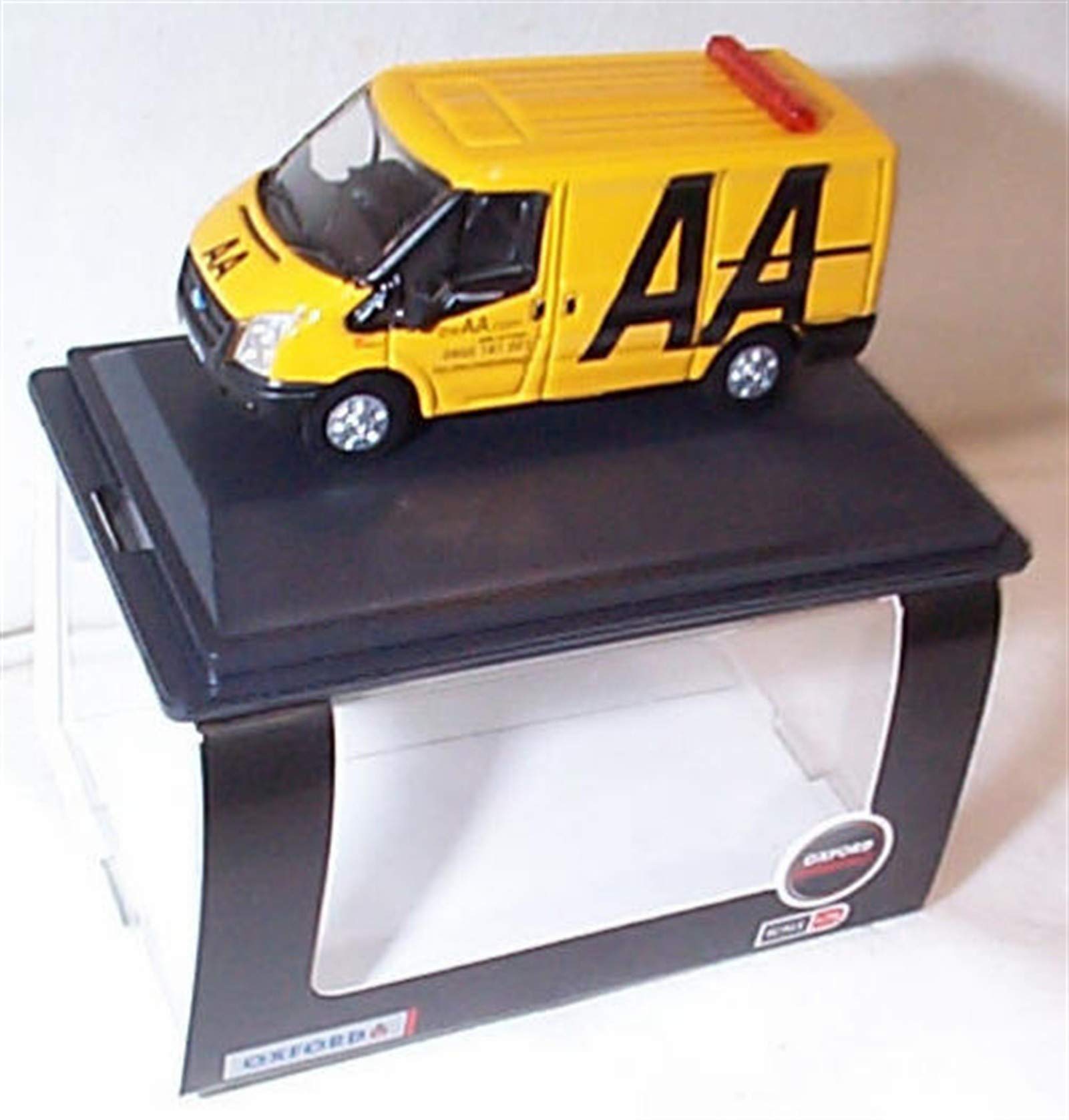 Oxford Ford Transit Mk5 Van AA yellow/black vehicle 1:76 scale diecast model