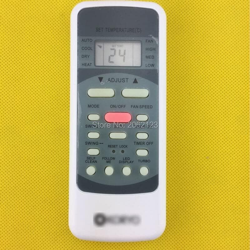 Back view of the remote control showing the battery compartment