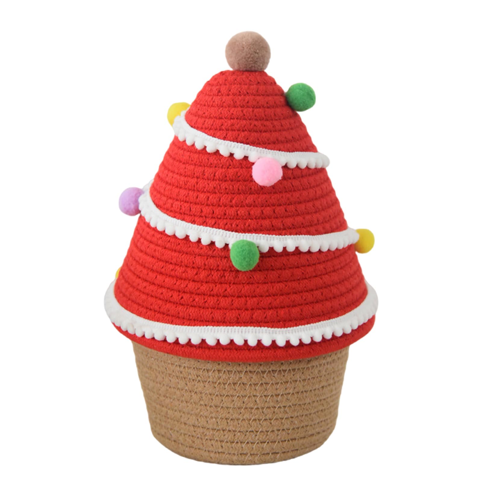 Cotton Woven Storage Container Multipurpose Bedroom Organiser Handwoven Desktop Basket for Living Room Handwoven Desktop Organiser