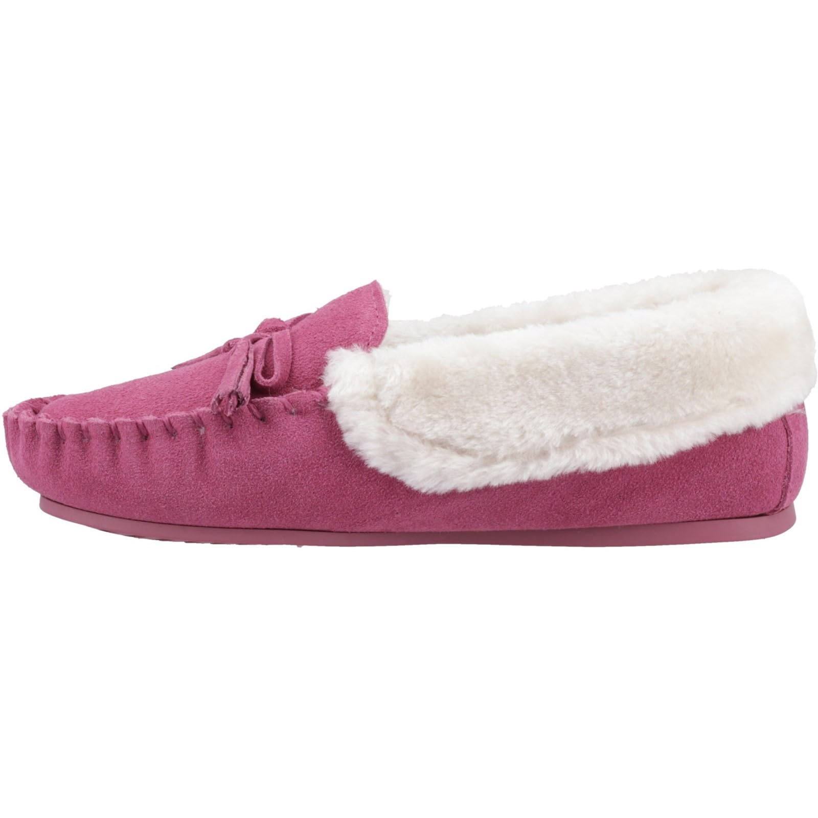 Hush Puppies Female Agnes Fur Slipper, Pink, 6