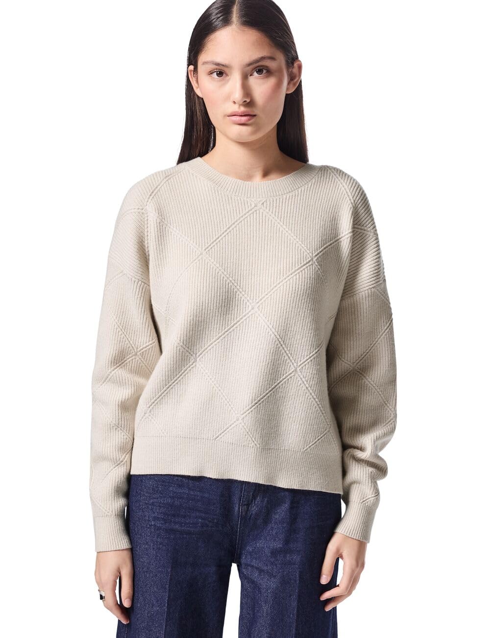 Street One Studio Damen Pullover mit Strukturmuster