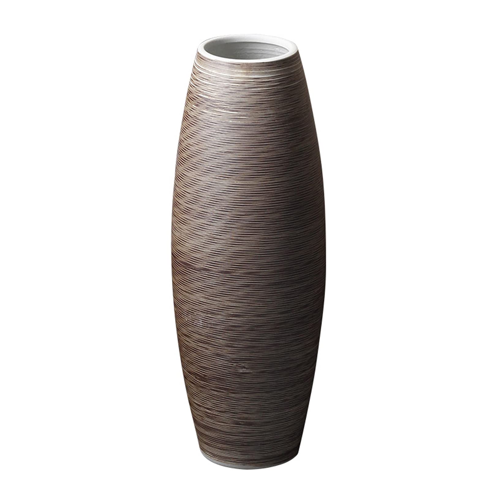 asdchZen Large Floor-Standing Vase, Living Room Bedroom Porch Large Vase Artistic Flower Arrangement Decorative Vase,20 * 60CM