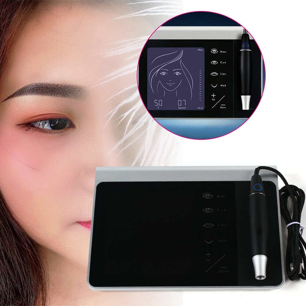 Tattoo Maschine, Profi Permanent Make up Maschine Tätowiermaschine Multifunktionale Tattoo Pen Maschine Kit Lippenaugenbraue Microblading Schönheitsgerät