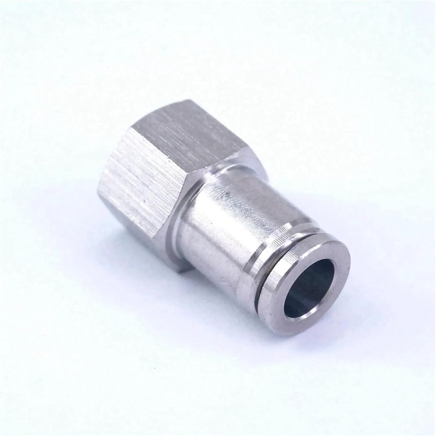 Fit Tube OD 8mm*1/4" Female Pneumatic 304 Stainless Steel Straight Push in Connector Quick Fitting Metal