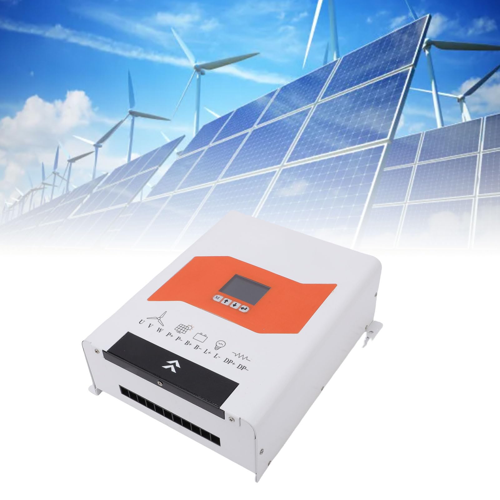 Eujgoov Hybrydowy Kontroler ładowania Wiatrowo-słoneczny MPPT Boost 600W
