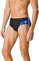 Speedo Men's Poly Mesh Square Leg Swimsuit - Endurance+ Durable, Quick-Dry Chlorine-Resistant Swim Briefs