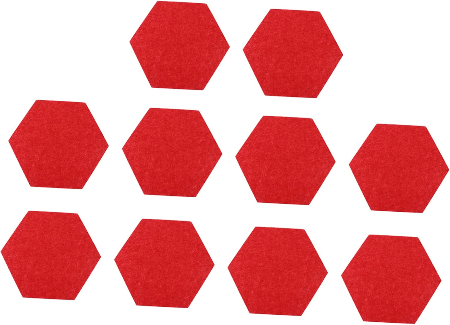 12pcs Hexagon Felt Board Self-Adhesive Decorative Panels for Photos Menus and Messages Easy to Use Wall for Home Office and Classrooms