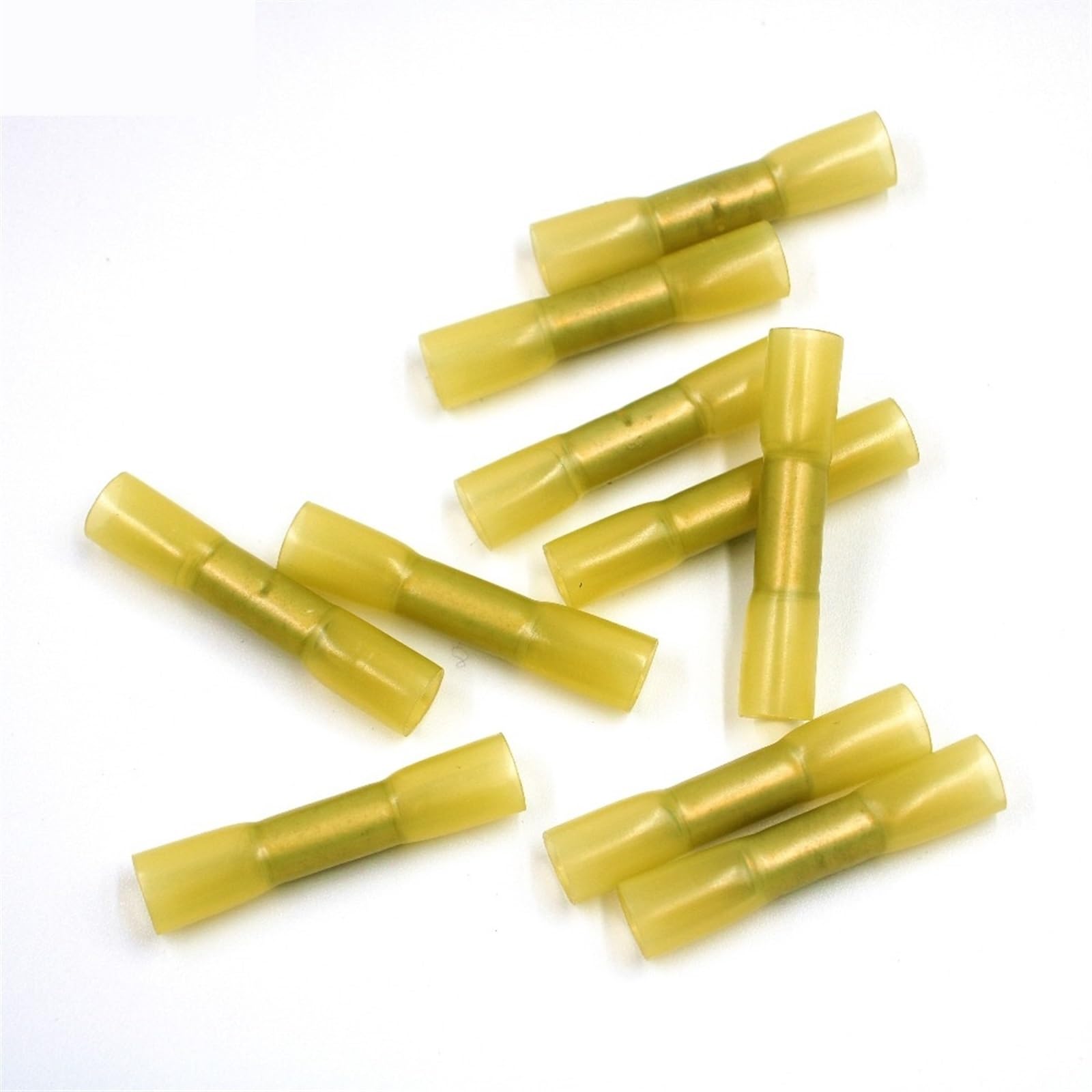 CASOTA Connecteurs électriques 50 pièces Jaune 12-10 AWG thermorétractable câble à sertir connecteur bornes électriques 4.0-6.0mm2 connecteur de Connexion Rapide BHT