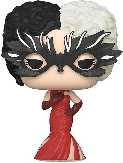 Funko POP! Disney: Cruella De Vil - Cruella De Vil In Red Gown - Collectible Miniatures For Display - Gift Idea - Official Merchandise - Toys For Children And Adults - Fans De Movies