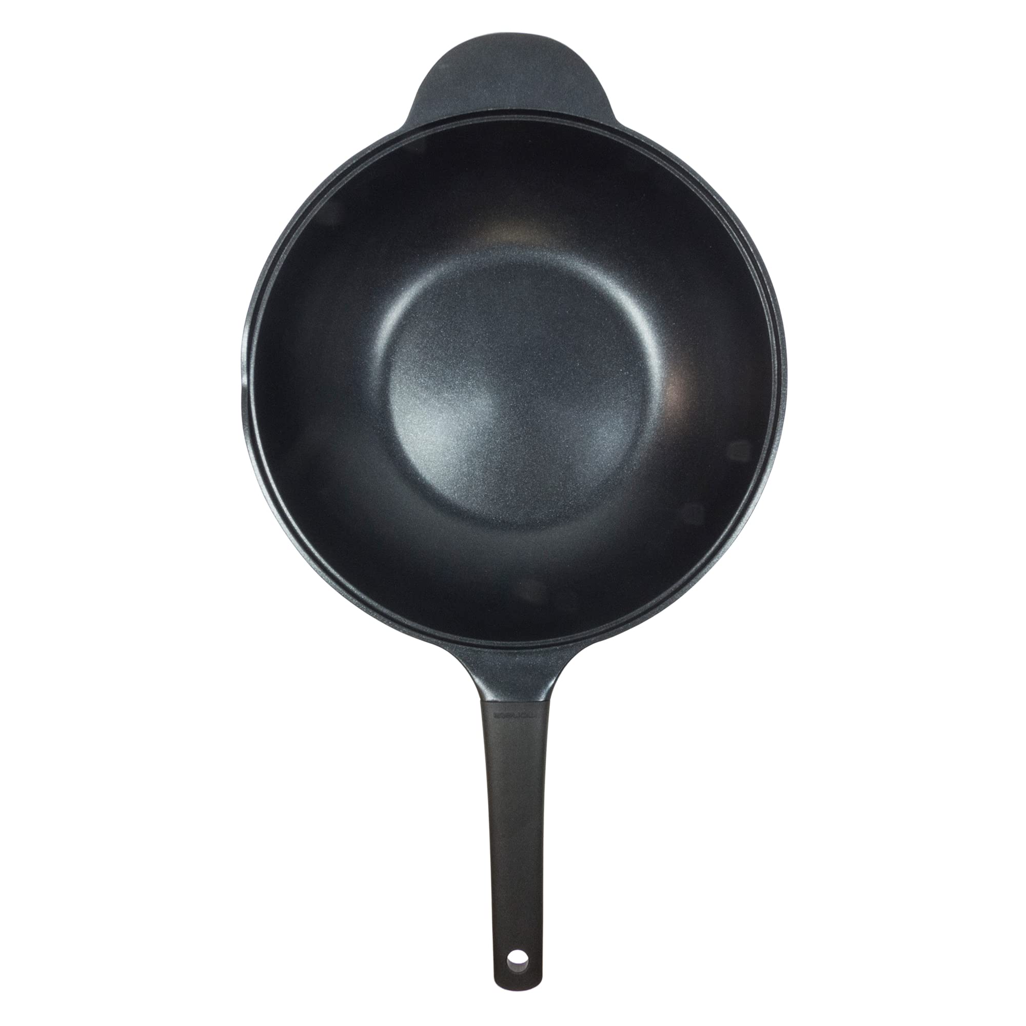 Moneta Lirica Wok 2 manici 32 con coperchio, in alluminio pressofuso, anche per induzione