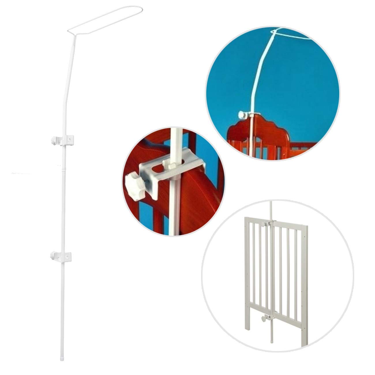 Support ciel de lit bébé flèche de lit à accrocher au lit