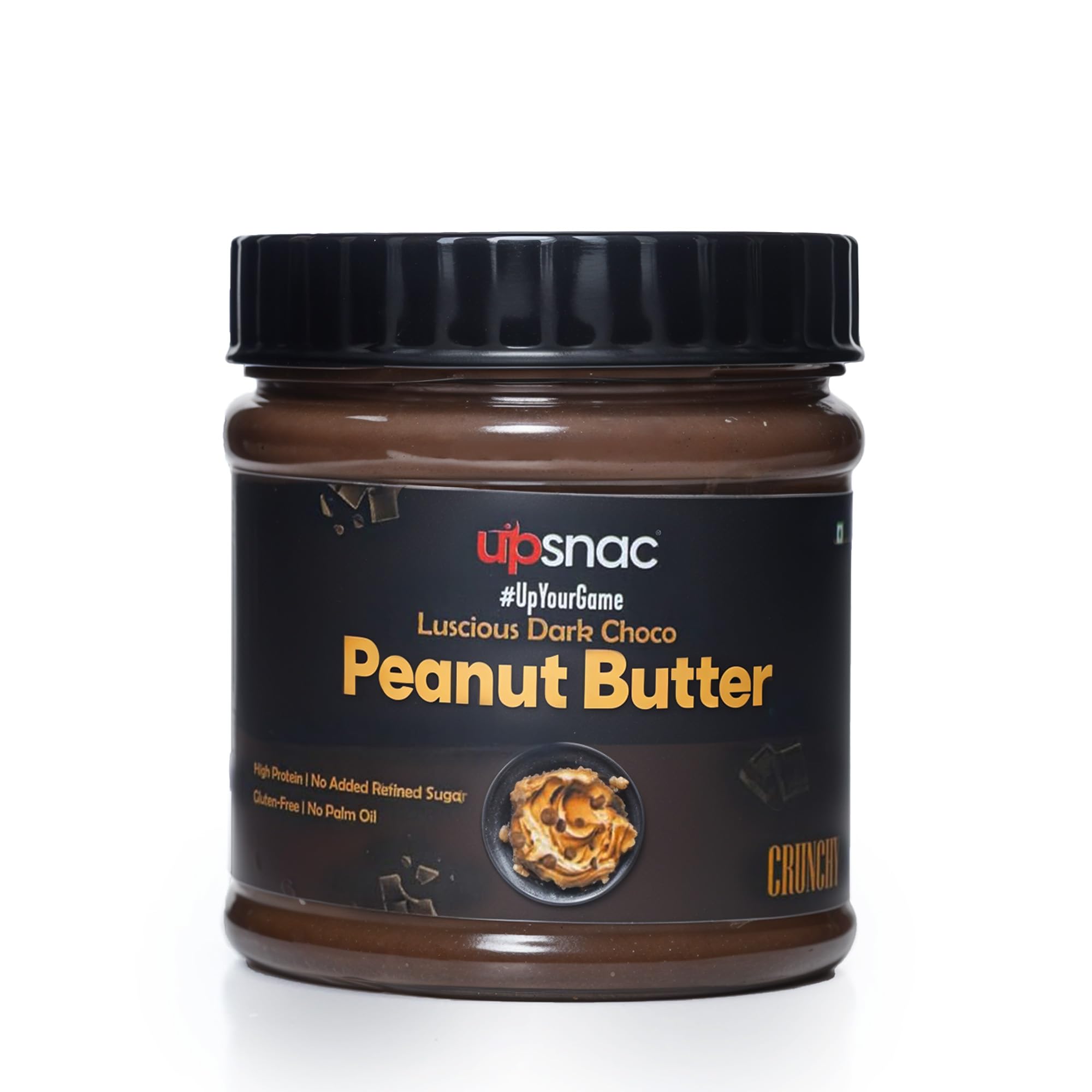 Upsnac Luscious Dark Choco Peanut Butter Crunchy 300g | High Protein | Tasty & Healthy Nut Butter Spread | No Refined Sugar | Zero Trans Fat | Cholesterol Free & Gluten Free (B0CDSGPP71) Amazon Price History, Amazon Price Tracker