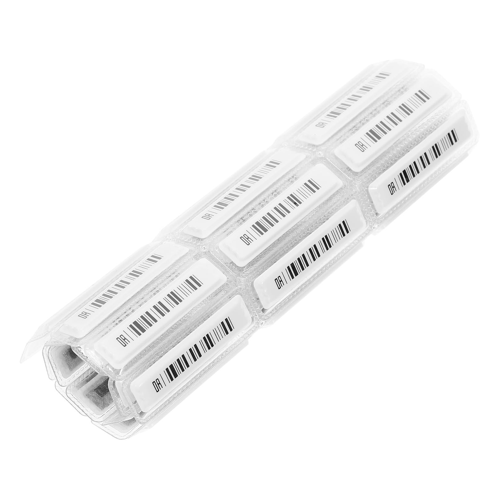 Etichette Adesive Antifurto per Supermercati e Negozi di Cappelli, Etichette di Sicurezza in Pet Bianco, Piccole e Monouso, Confezione da 75 Pezzi