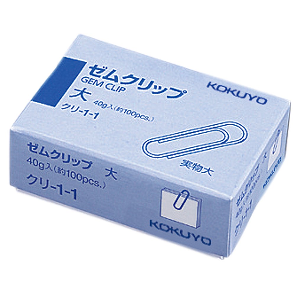 Kokuyo Clip, Large (1.1 inches (28 mm), Approx. 100 Pieces, Kuri-1